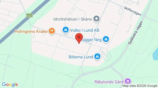 Lagerlokaler att hyra i Lund - Bild från Google Street View