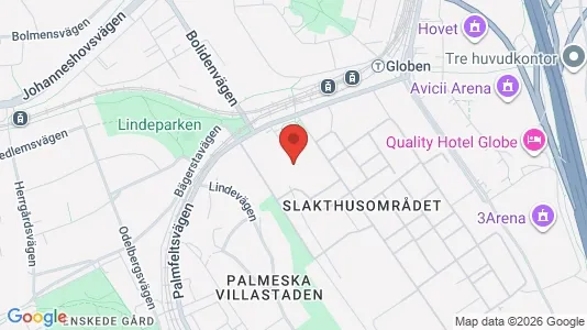 Kontorslokaler att hyra i Söderort - kort over placeringen