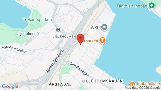 Kontorslokaler att hyra i Södermalm - kort over placeringen