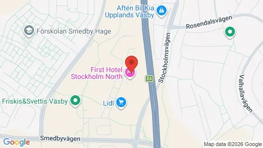 Kontorslokaler att hyra i Upplands Väsby - kort over placeringen
