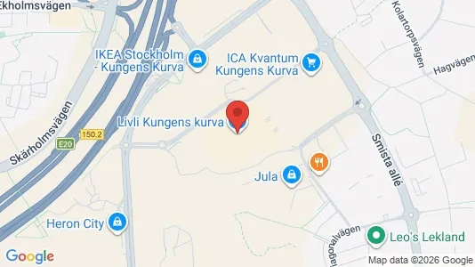 Kontorslokaler att hyra i Huddinge - kort over placeringen