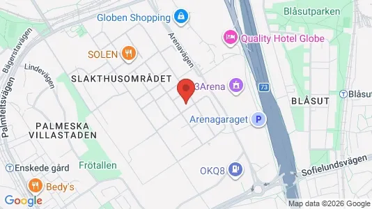 Kontorslokaler att hyra i Söderort - kort over placeringen