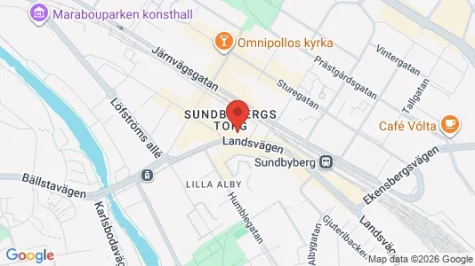 Kontorslokaler att hyra i Sundbyberg - kort over placeringen