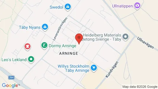 Kontorslokaler att hyra i Täby - kort over placeringen