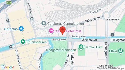 Kontorslokaler att hyra i Göteborg Centrum - kort over placeringen