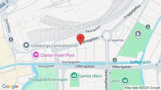 Kontorslokaler att hyra i Göteborg Centrum - kort over placeringen