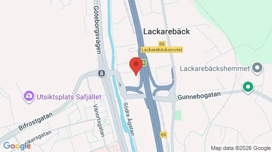 Kontorslokaler att hyra i Mölndal - kort over placeringen