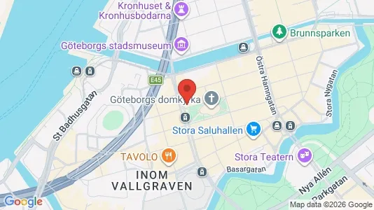 Kontorslokaler att hyra i Göteborg Centrum - kort over placeringen