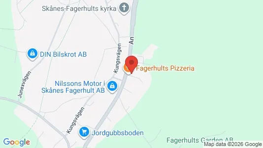 Lagerlokaler att hyra i Örkelljunga - kort over placeringen