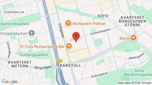 Kontorslokaler att hyra i Södermalm - kort over placeringen