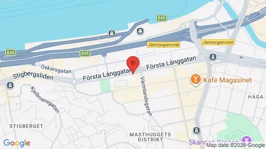 Kontorslokaler att hyra i Göteborg Centrum - kort over placeringen