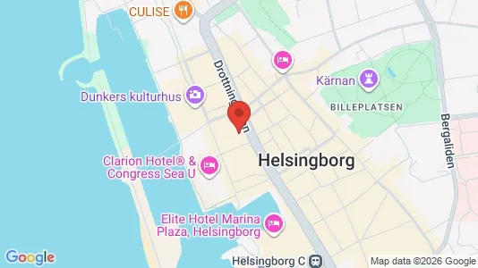 Kontorslokaler att hyra i Helsingborg - kort over placeringen