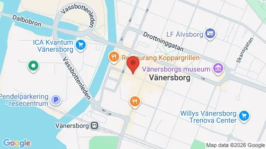 Kontorslokaler att hyra i Vänersborg - Bild från Google Street View