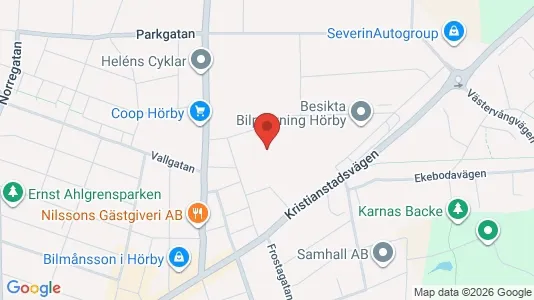 Lagerlokaler att hyra i Hörby - Bild från Google Street View
