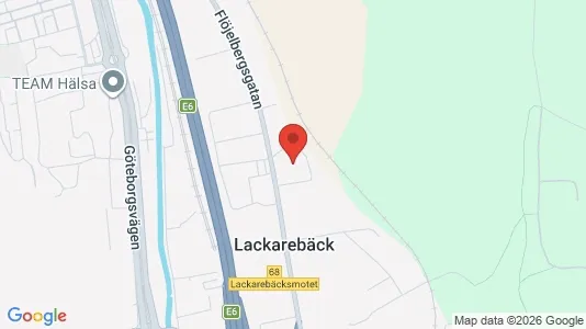 Affärslokaler att hyra i Mölndal - kort over placeringen