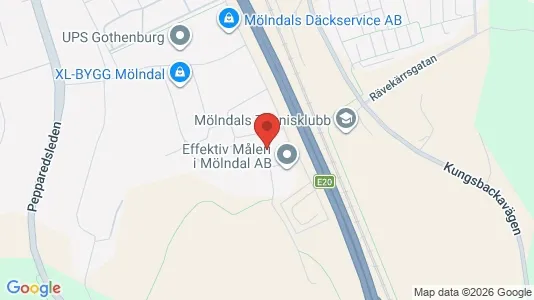 Kontorslokaler att hyra i Mölndal - kort over placeringen