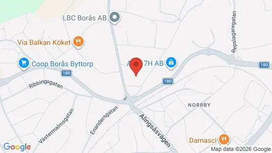 Lagerlokaler att hyra i Borås - Bild från Google Street View