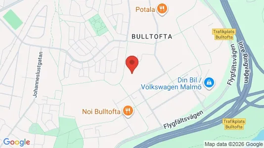 Industrilokaler att hyra i Malmö Centrum - kort over placeringen