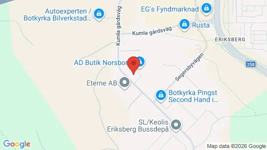 Industrilokaler att hyra i Botkyrka - kort over placeringen