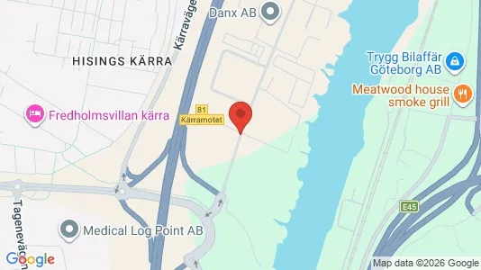 Industrilokaler att hyra i Göteborg Centrum - kort over placeringen