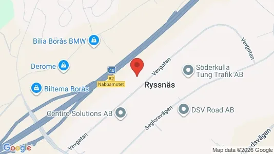 Lagerlokaler att hyra i Borås - Bild från Google Street View