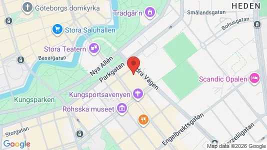 Kontorslokaler att hyra i Göteborg Centrum - kort over placeringen