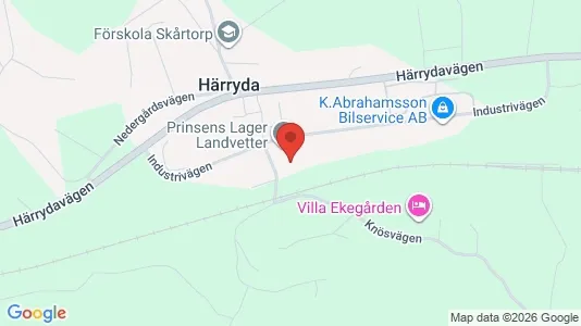 Kontorslokaler att hyra i Härryda - kort over placeringen