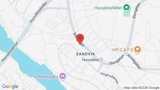 Affärslokaler att hyra i Solna - kort over placeringen