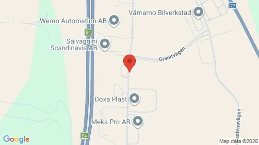 Affärslokaler att hyra i Värnamo - Bild från Google Street View