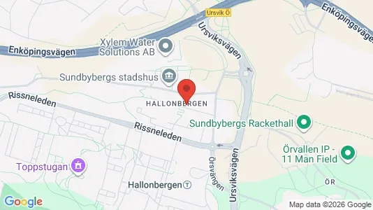 Affärslokaler att hyra i Sundbyberg - kort over placeringen