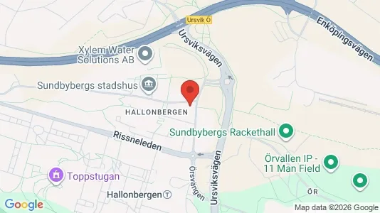 Affärslokaler att hyra i Sundbyberg - kort over placeringen