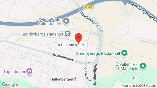 Affärslokaler att hyra i Sundbyberg - kort over placeringen