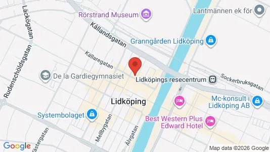 Affärslokaler att hyra i Lidköping - Bild från Google Street View