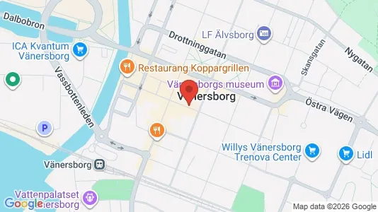 Affärslokaler att hyra i Vänersborg - Bild från Google Street View
