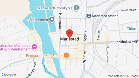 Affärslokaler att hyra i Mariestad - Bild från Google Street View