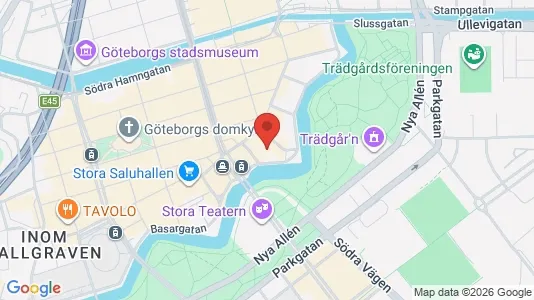 Kontorslokaler att hyra i Göteborg Centrum - kort over placeringen