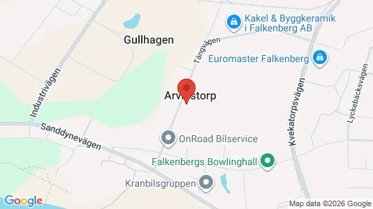 Affärslokaler att hyra i Falkenberg - Bild från Google Street View