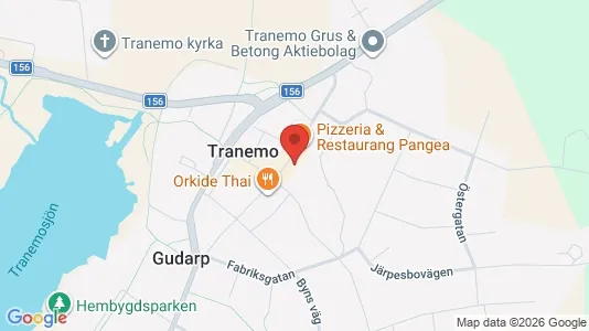 Affärslokaler att hyra i Tranemo - kort over placeringen