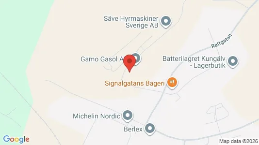 Lagerlokaler att hyra i Kungälv - Bild från Google Street View