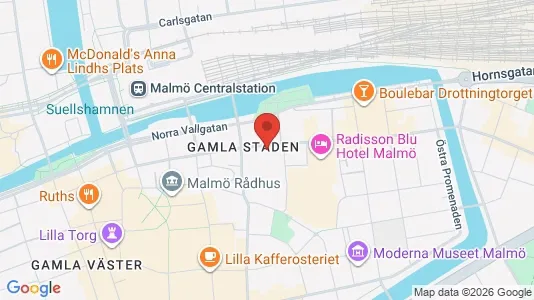 Kontorslokaler att hyra i Malmö Centrum - Bild från Google Street View