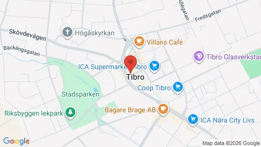 Affärslokaler att hyra i Tibro - Bild från Google Street View