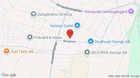 Affärslokaler att hyra i Åstorp - Bild från Google Street View