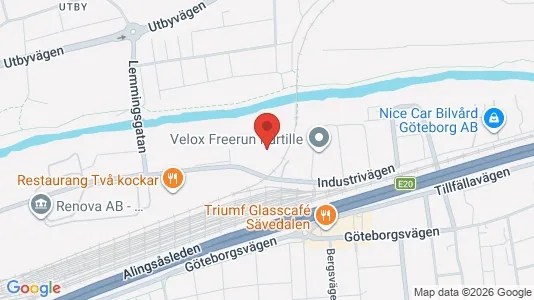 Lagerlokaler att hyra i Partille - Bild från Google Street View