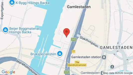 Kontorslokaler att hyra i Göteborg Östra - kort over placeringen