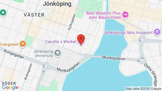 Coworking spaces att hyra i Jönköping - kort over placeringen