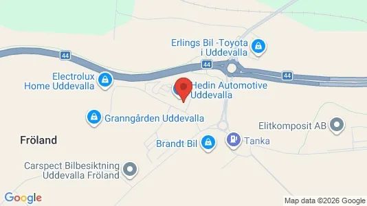 Fastighetsmarker till försäljning i Uddevalla - kort over placeringen