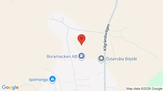 Fastighetsmarker till försäljning i Heby - kort over placeringen