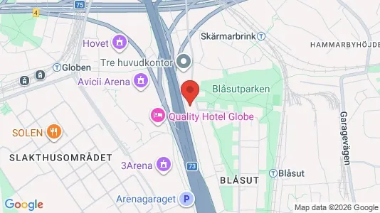 Kontorslokaler att hyra i Söderort - kort over placeringen