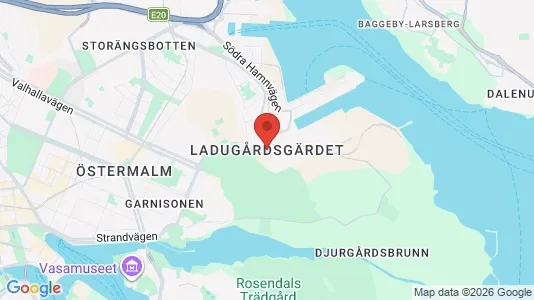 Kontorslokaler att hyra i Gärdet/Djurgården - Bild från Google Street View