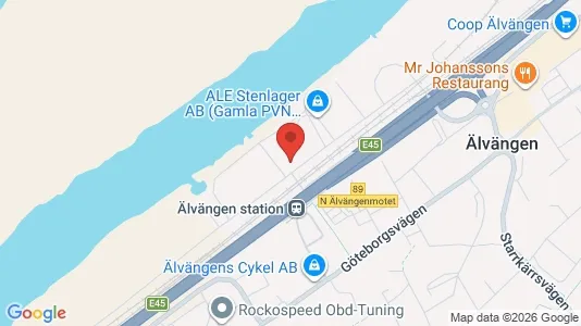 Affärslokaler att hyra i Ale - kort over placeringen